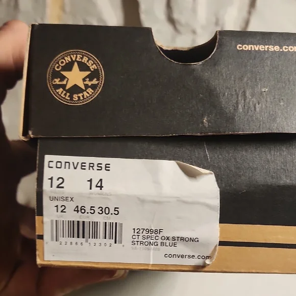 Converse Blue and White Sneakers - Picture 7 of 7